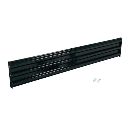 Vestil Bolt-On Style Guard Rail 9 Ft Black GR-F3R-BO-9-BK